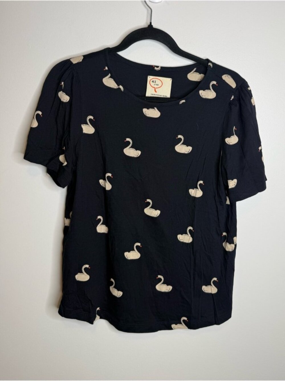 Anthropologie Colloquial Tee size medium navy blue tee shirt